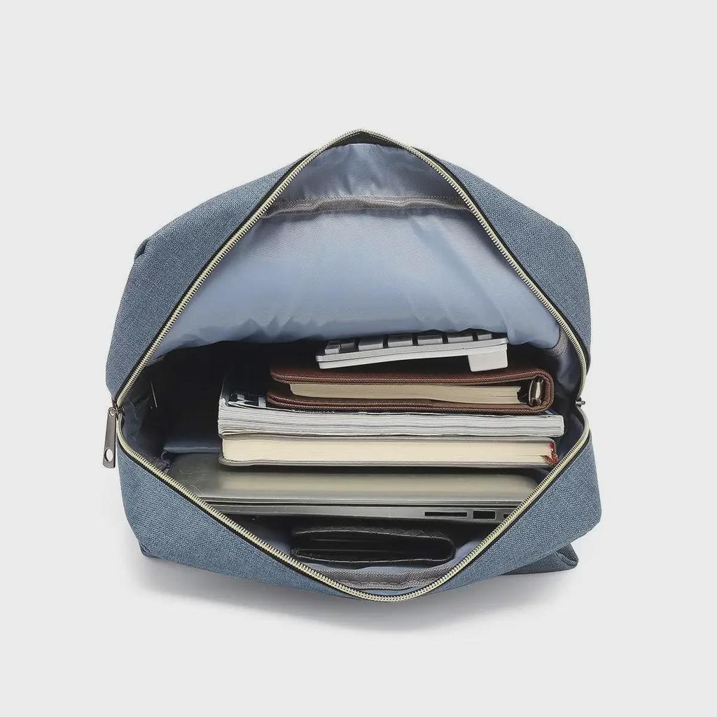 Retro Canvas USB Backpack: Unisex, Large Outdoor Travel Bag