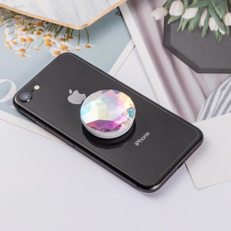 Luxuriöser, faltbarer Fingerring-Griptok-Telefonhalter mit Bling-Diamant-Motiv für iPhone, Samsung, Stützsockel, Taschengriff, Tok-Ständerhalterung