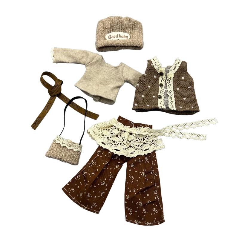 30cm Doll Outfit Set /6 Scale Clothes for GL Body Ghost Mom Casual Dress for Collectible Dolls Playtime
