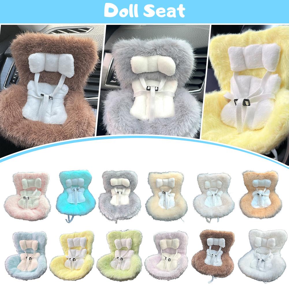 Car Doll Safety Seat For 17cm Cartoon Chair Model For Doll Styling Car Decoration Car Interior I6C2