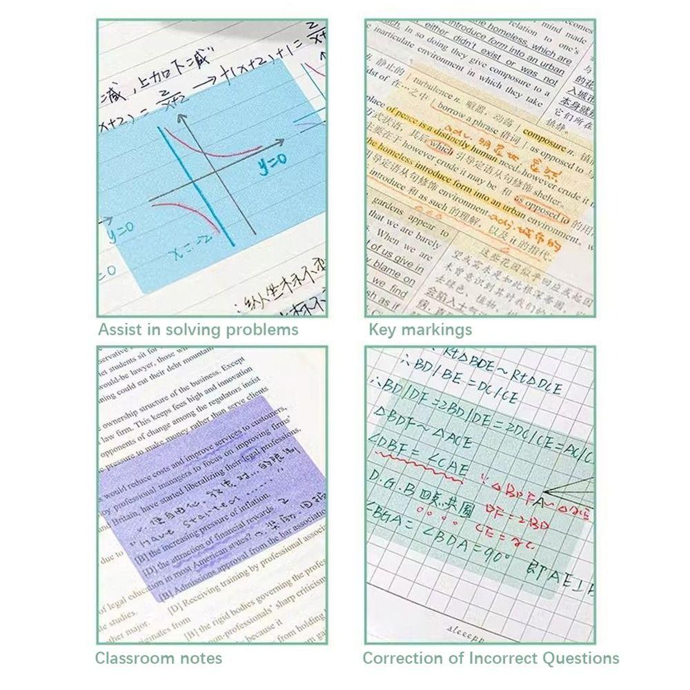 126Sheets Aesthetic Stationery Pull-Out Label Stickers Sticky Notes  School Office