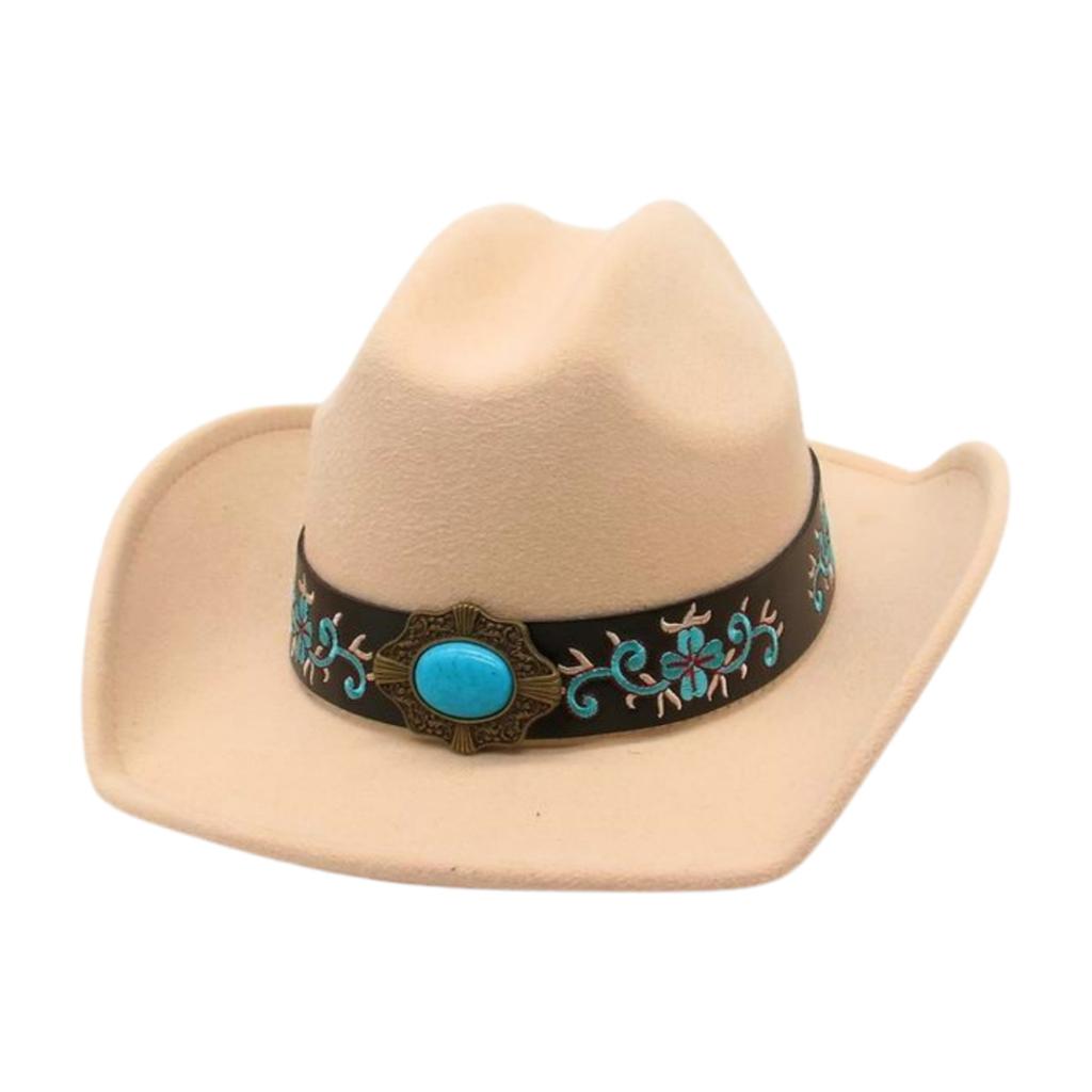 Ethnic Style Top Hat Embroidered Denim Hat Cross-Border Amazon Foreign Trade Hot-Selling Tibetan Wholesale Hat Men'S And Women'S Knight Hat