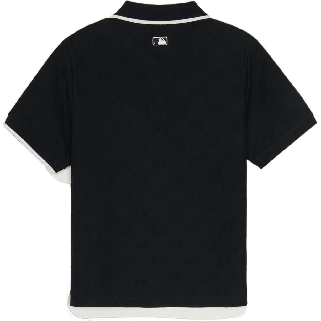 New MLB Polo Shirts Women's Black 3FPQM0353-50BKS