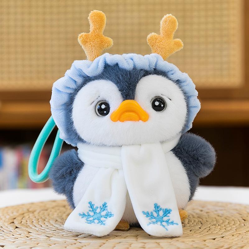 Cute Cute Scarf Little Penguin Pendant Plush Toy Doll Bag Pendant Doll Keychain Rag Doll