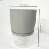 3pc Transparent Double Layer Plastic Flower Pot Self Watering Flowerpot Cotton Rope Watering Small Plant Pot with Injection Port