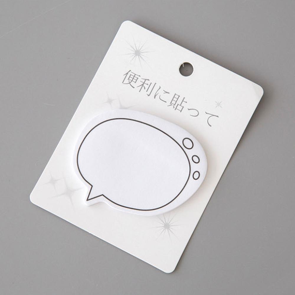 1 Piece Cute Kawaii Dialog Sticky Notes Creative Notepad Memo Pads Office School Supplies Stationery Stickers Adhesive