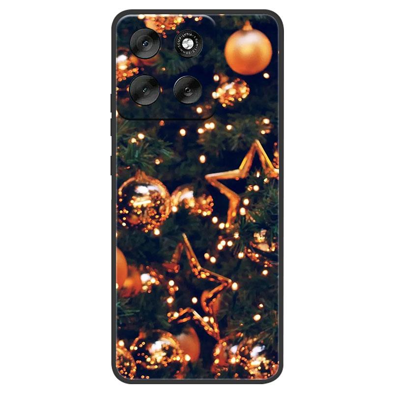 Christmas Painted Phone Case For Motorola Moto Edge 60 50 Pro Ultra Neo G56 G66j G66y G06 G86 Power G15 Soft Silicone TPU Cover