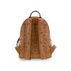 MCM Stark Classic Monogram Double-Sided Studded Commuter Party Canvas And Leather Backpack Unisex Backpack Brown Cognac MMKAAVE15CO001
