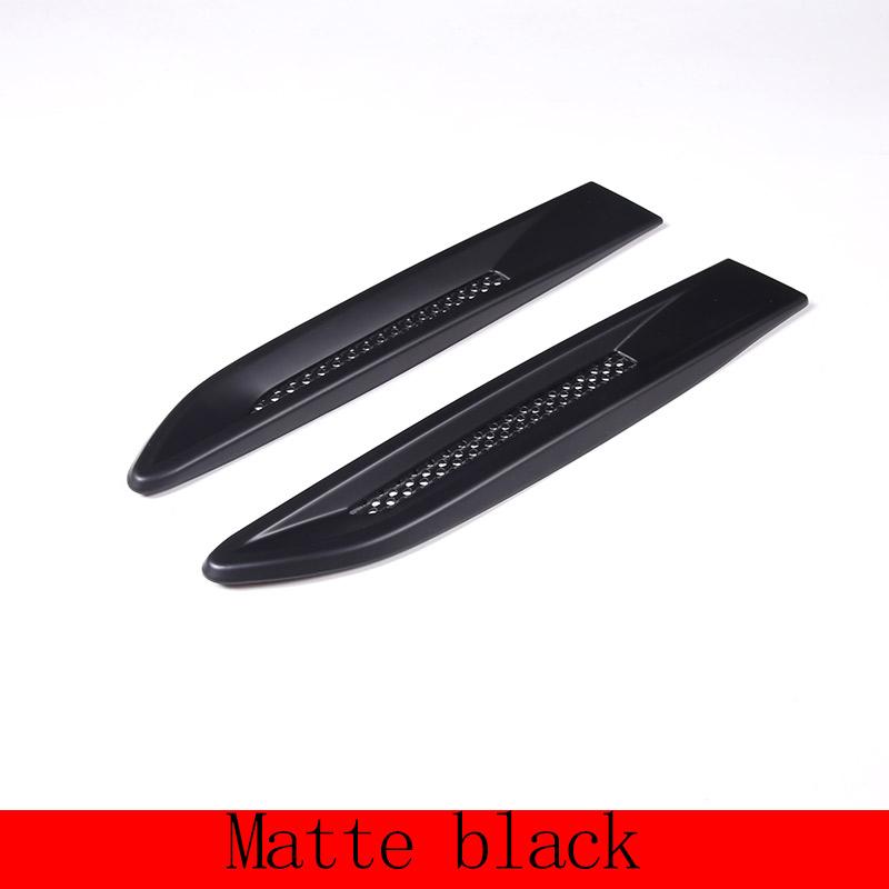 2 Pcs Black For Jaguar XF XFL XE F-Pace F Pace X761 ABS Carbon Fiber Car Side Fender Vent Trim Cover Car Accessories