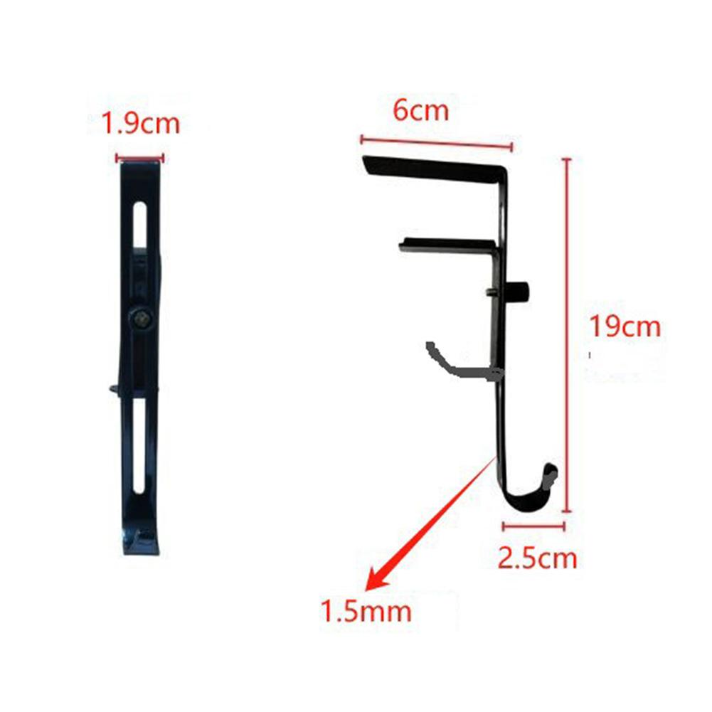 Metal Stocking Hooks Adjustable Design for Mantle Rust Resistant Screws Supports Christmas Stockings and Festive Decorations