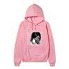 Unisex Attack on Titan Mikasa Ackerman Hoodie, Black White Manga Graphic Print Long Sleeve Pullover Hooded Sweatshirt Streetwear