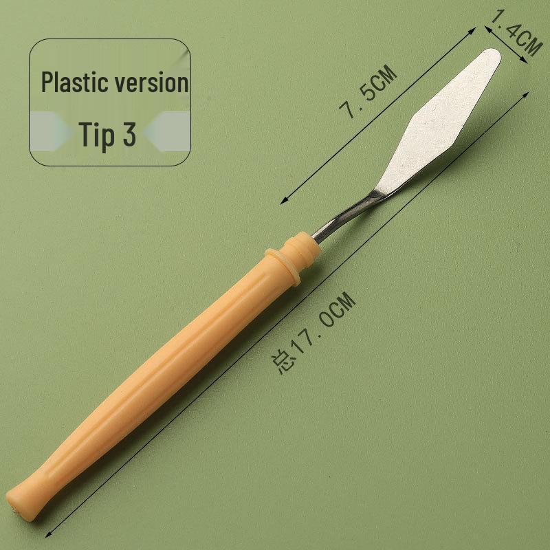 Spatule Couteau à Palette Spatule pour Peinture à l'Huile et Gouache en Acier Inoxydable