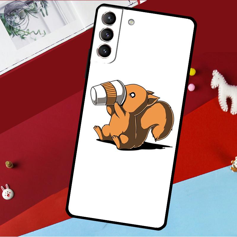 Cartoon Animal Squirrel Funda For Samsung Galaxy S25 S23 S22 S20 S24 Ultra S9 S10 Plus S21 FE S25 FE Phone Case