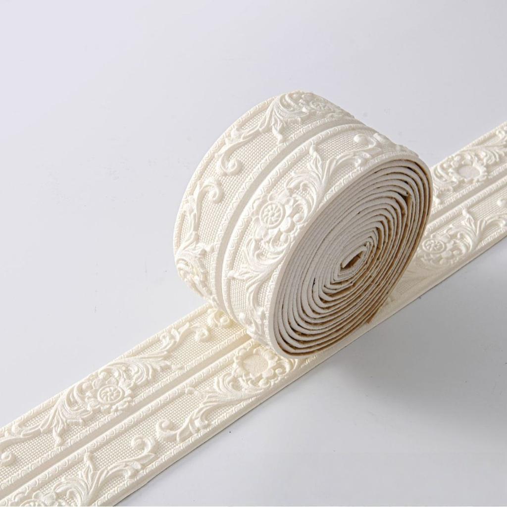 1pc 3D Wall Trim Line Skirting Border Self-Adhesive Waterproof Baseboard Wall Sticker DIY Home Decoration Wall Corner Protector
