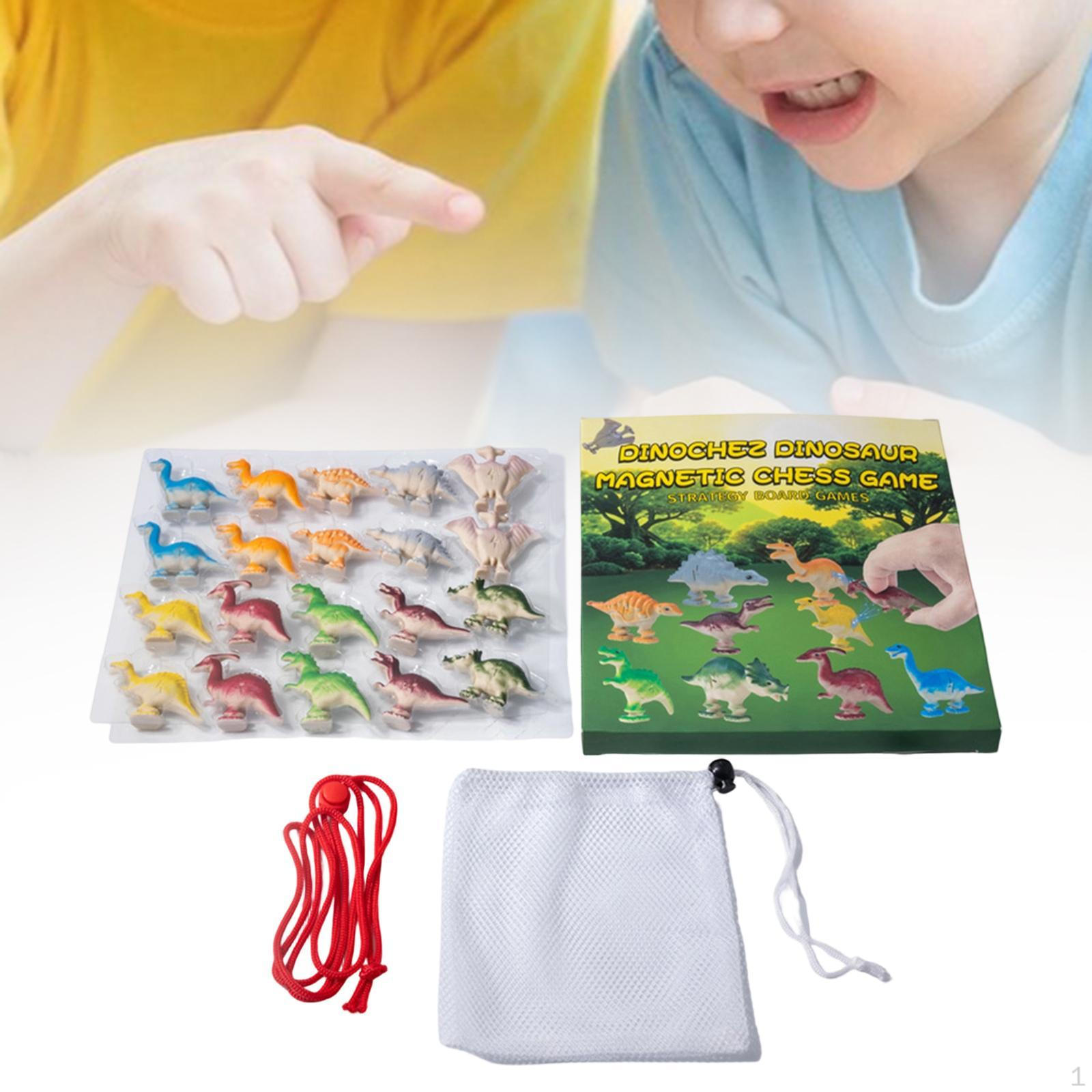 

Магнитный шахматный игровой набор Веселые игры с динозаврами и камнями для путешествий, Наполнители для чулок