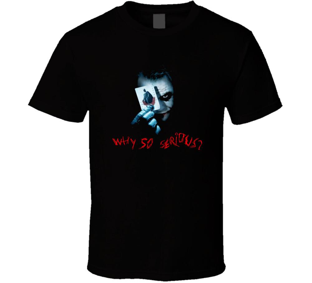 Why So Serious Joker Batman Villain Movie T Shirt