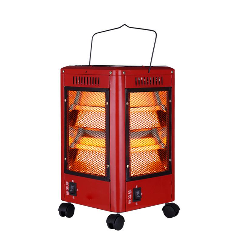 Forno Elettrico Portatile Regolazione Temperatura Tipo Barbecue Riscaldatore a Cinque Lati Sistema di Riscaldamento Domestico Ventilatore Elettrico per Riscaldamento