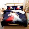 Ensemble de literie Jésus Vierge Marie Chambre Lit Jumeau Ensemble de literie Couette Enfants Adultes Lit Housse de couette Double King Couette Décoration d'intérieur