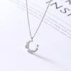 Arrivals 925 Silver Moon zircon Necklaces & Pendants For Women -silver-jewelry