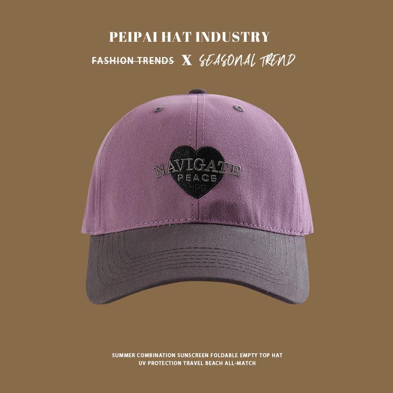 

2025 new hat women s love letter embroidery soft top baseball cap Adjustable