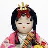 Hina Wooden Doll by Kotohoki Single Doll with Round Doll, Kanna, Tray, Natural, KTH-3201A2