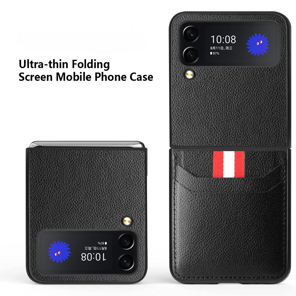 for Samsung Z Flip 7 4 3 6 5 Flip7 FE flip6 flip5 Leather Case for Samsung Galaxy Z Flip 4 3 5G Flip4 Flip3 Phone Cover Capa