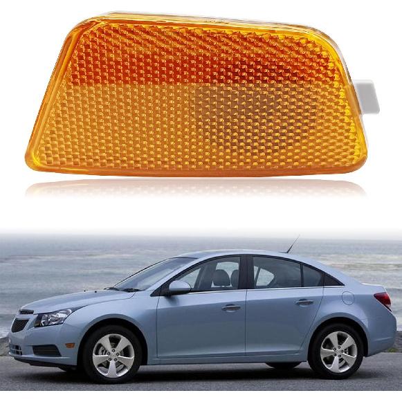 

Front Bumper Reflector Side Marker Light Assembly, Front Driver Side Left Hand Compatible with Chevy Cruze 2011 2012 2013 2014 2015 GM2550198N Driver Side-L