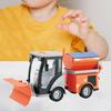 Children Simulation Road Sweeper Toy, 1:16 Friction Powered Wheels Vehicle for Boys Girls Birthday