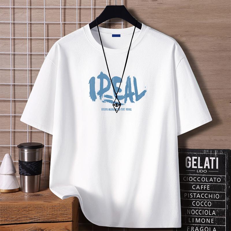 

Cotton short sleeved t-shirt for men and women, white t-shirt with black shirt underneath, men s half sleeved round neck t-shirt S