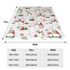 Merry Christmas Gnomes Knitted Blanket Nordic New Year Wool Throw Blankets Warm Bed Fleece Fluffy Soft Blankets for Winter