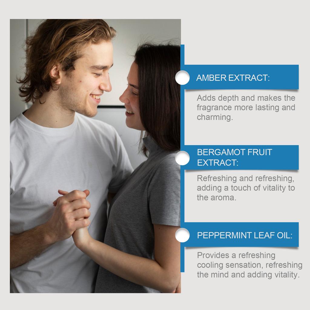 Mint Cologne Spray Lasting Fresh Charm Amber Fresh Elegant Perfume50ML