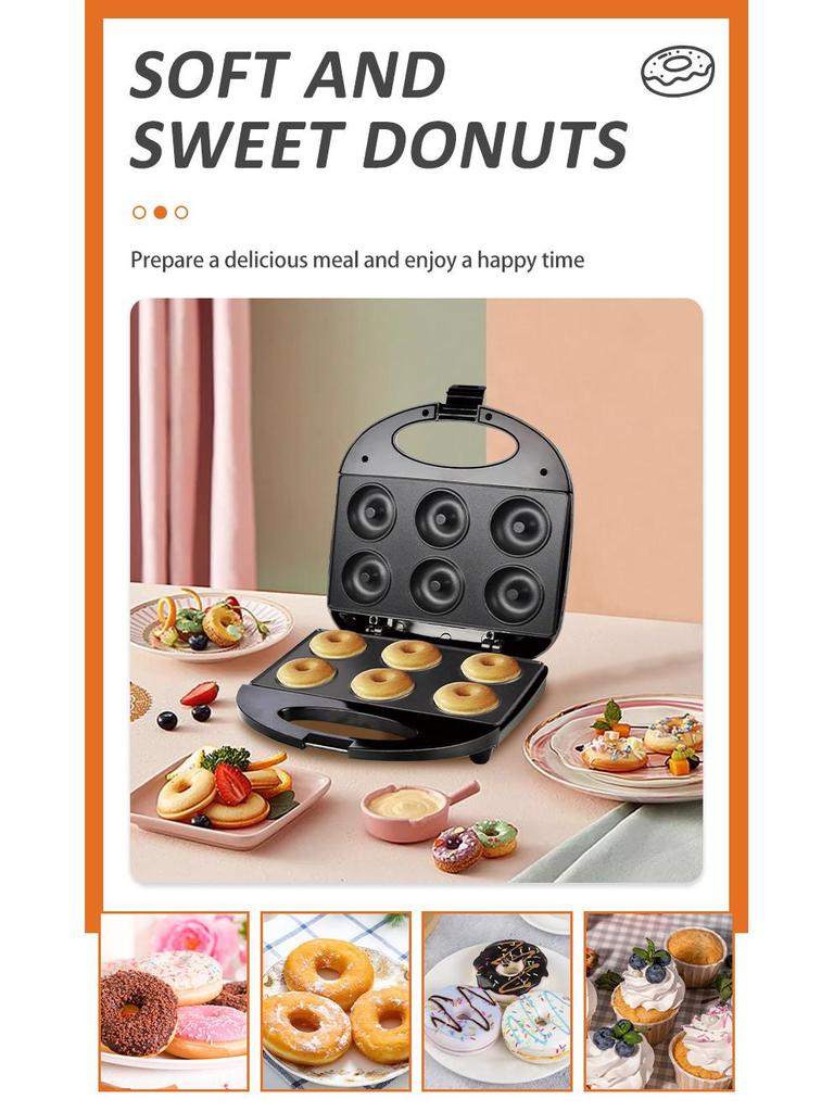 SOKANY843 Automatic Mini Donut Maker for Kids - Electric Baking Pan