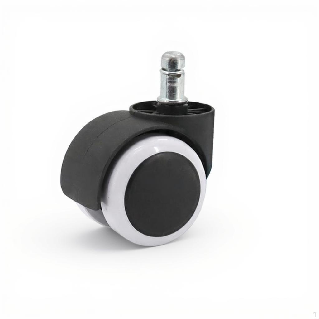 Caster Wheel, Universal Garbage Bin Accessory, Easy Installation Plain 0.73cm 2pcs