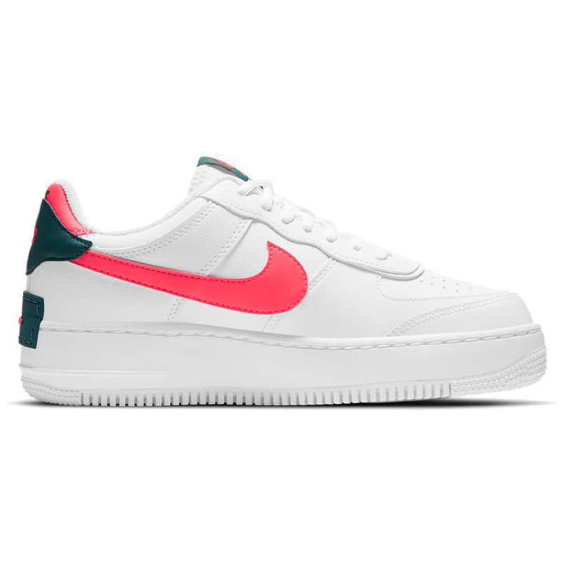 Nike Air Force 1 Shadow 'White Solar Red' Women's Sneakers DB3902-100
