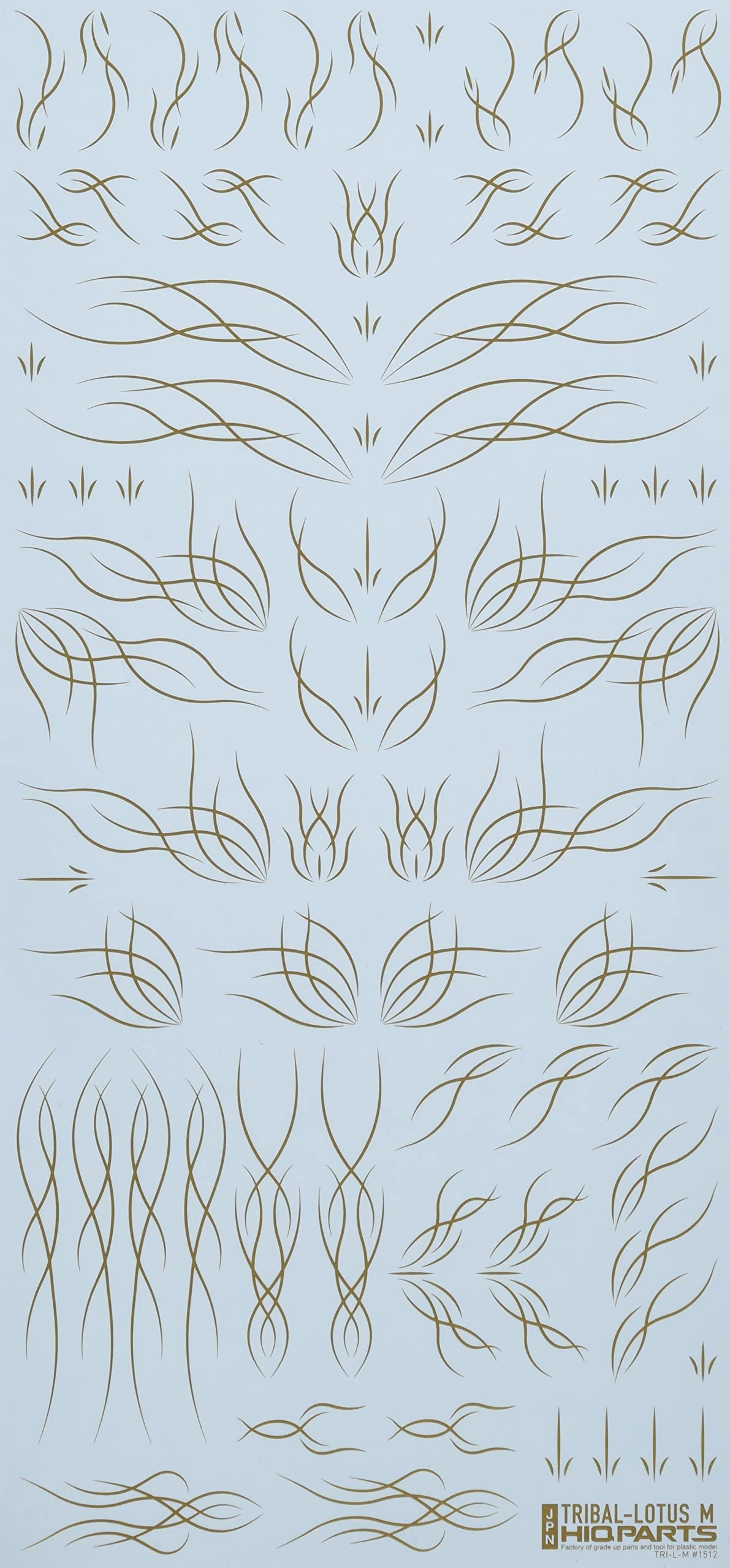 

HiQ Parts Gold Tribal Lotus M Decal (1 sheet) TRI-L-M-GLD золотой