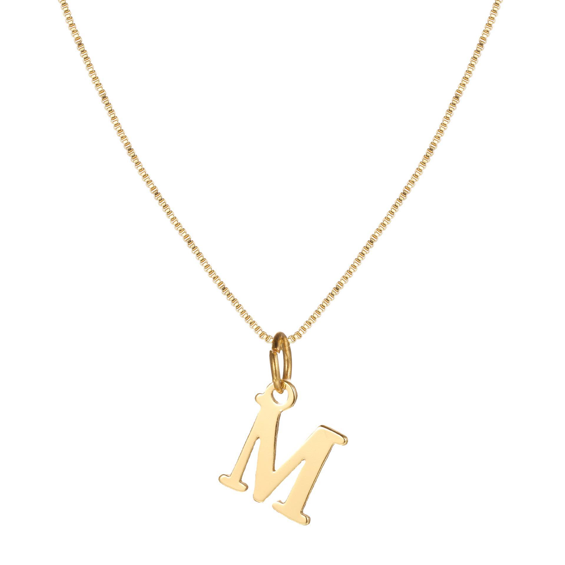 

Модное ожерелье-цепочка из 26 букв с подвеской в виде простой английской буквы Alloy