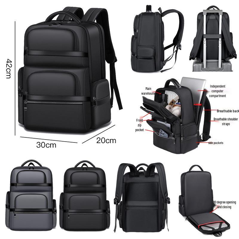 2025 Men's Multifunctional Business Laptop Backpack – Large Capacity, Commuter-Friendly