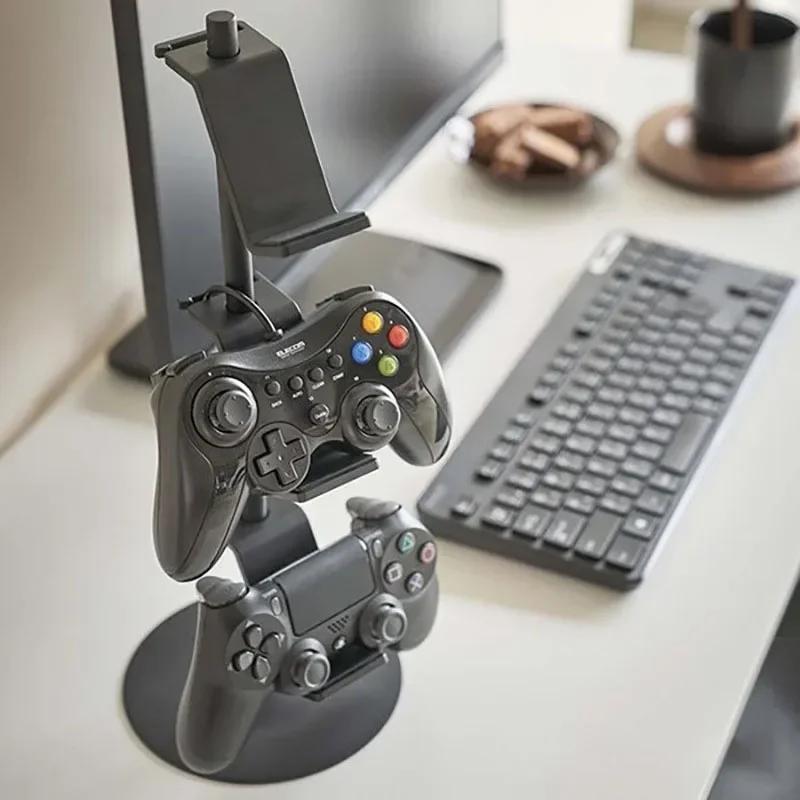 Adjustable Controller Storage Rack 3/4 Layers Gaming Headset Hanger Desktop Organizer with Non-slip Gasket And Stable Base