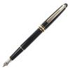 Excellent MONTBLANC Fountain Pen Meisterstück Classic Black Gold 14K Mens Used