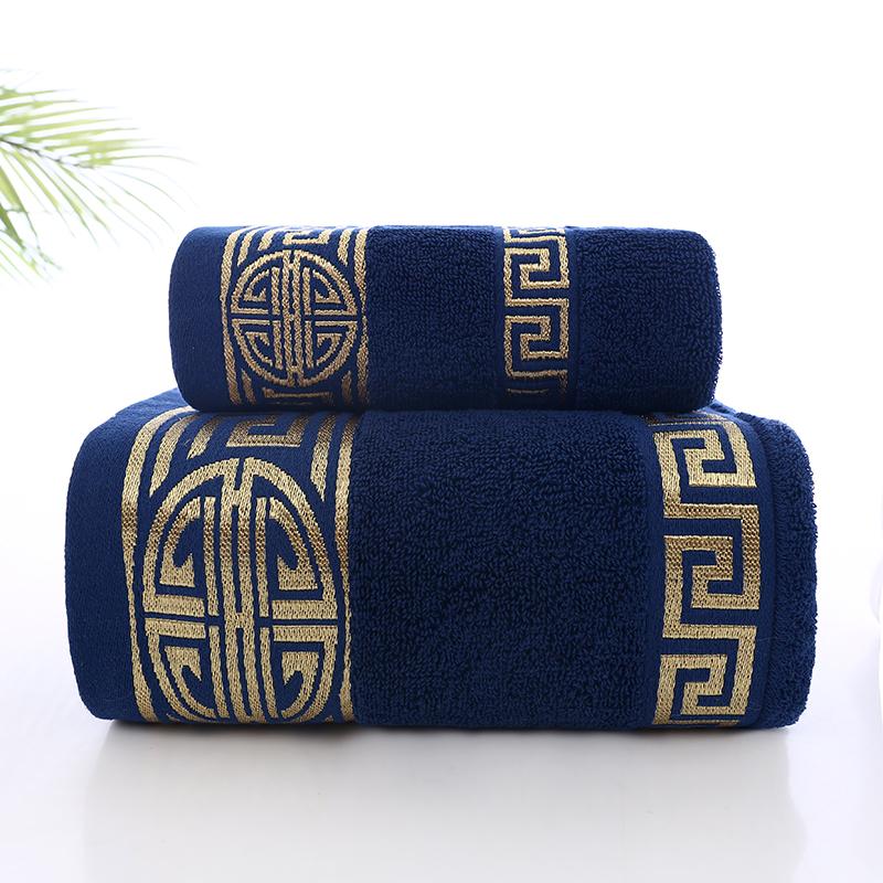 1/2/3pcs Cotton Hand Towel Bath Towel, Super Absorbent , Soft Greek Style Towel Set Bathroom Accessories