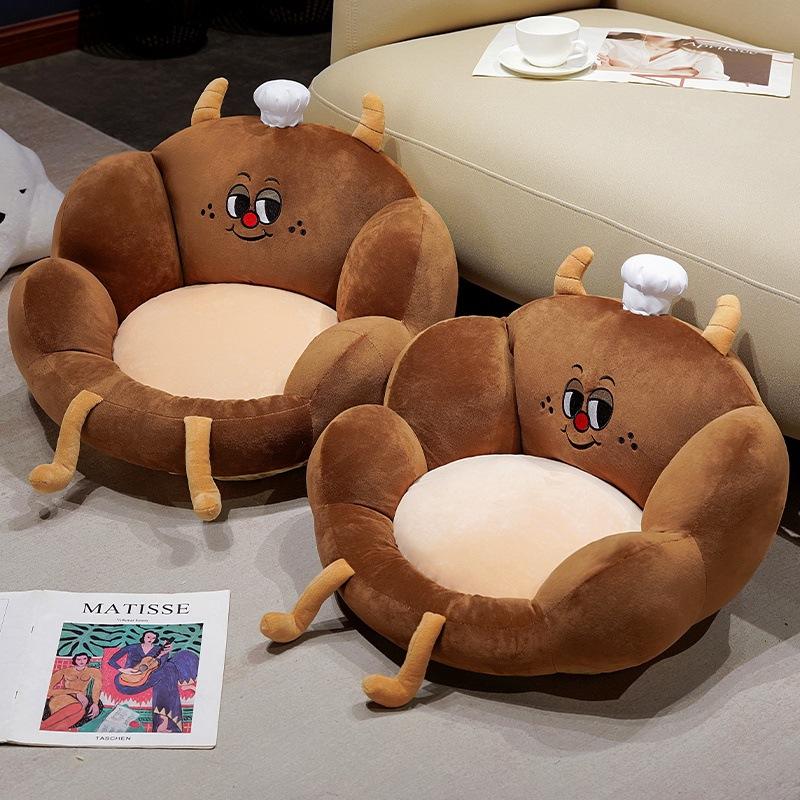 Cartoon Soft Croissant Cushions Home Sofa Cushions Cushions Girls' Bedroom Balcony Tatami Futon Cushions
