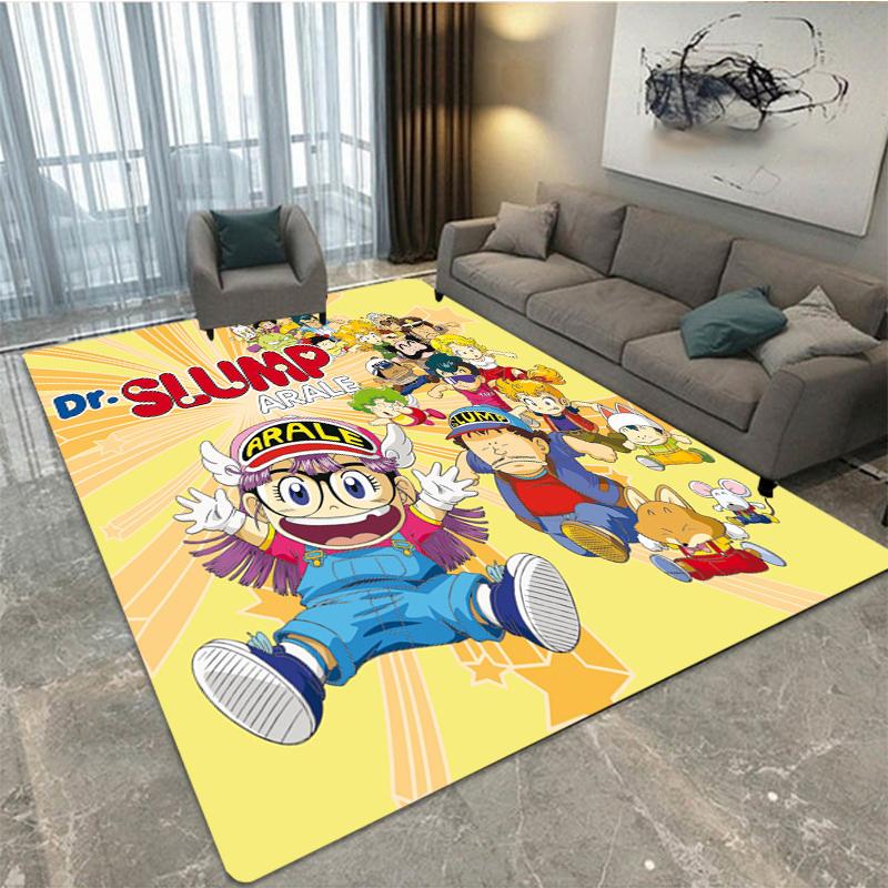 Alfombra de dibujos animados DR Slump Arale Chan, área de ocio para niños, sala de estar, dormitorio, alfombrilla para el asiento, reposacabezas, alfombrilla antideslizante