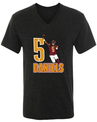 Jayden Daniels 5 Jersey MENS V-NECK Shirt T-Shirt