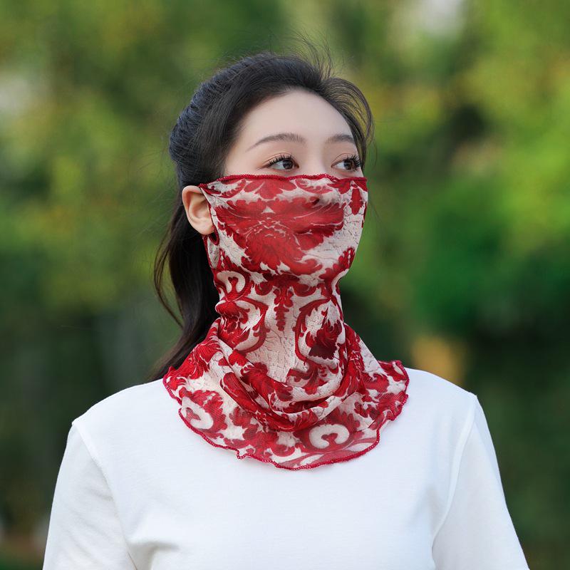 

Нейлоновый сетчатый бафф: Легкая, универсальная маска для лица и снуд с петлями для ушей