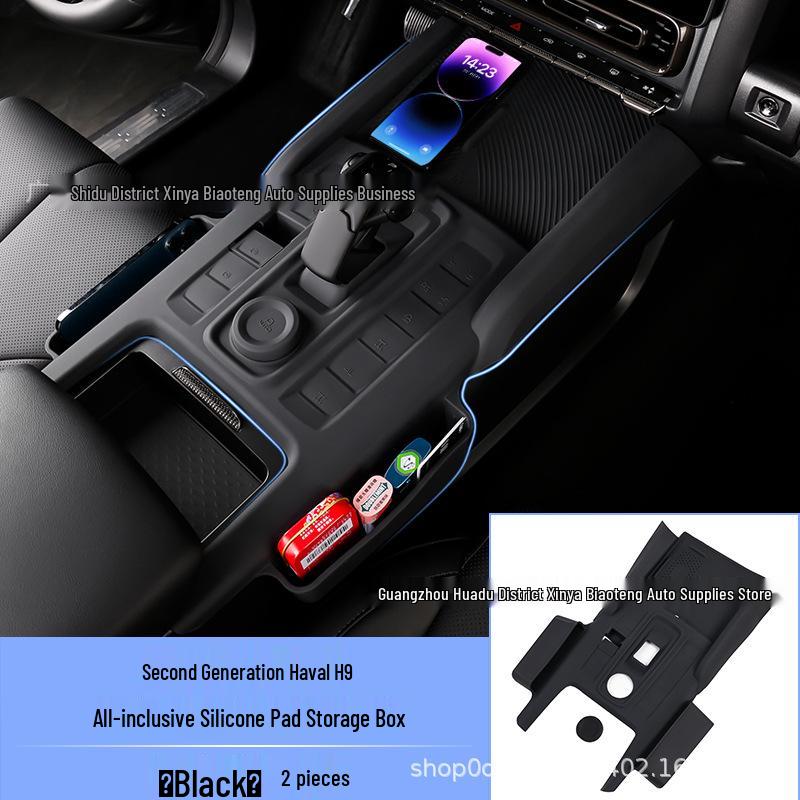 Haval H9 2nd Gen Warrior Edition Console Storage Box with Wireless Charging Pad