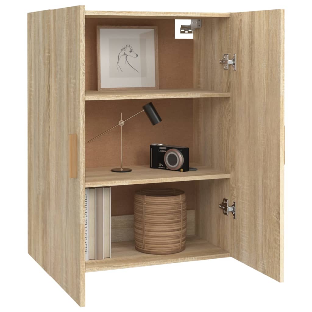 Wall Mounted Cabinet in Sonoma Oak Finish 69.5 x 34 x 90 cm