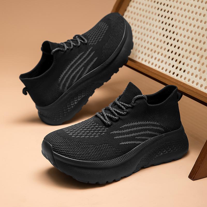 

Couple Shoes Widened And Fattened Extra Large Men S Shoes 5 Lazy Elastic Fly-Woven Socks Shoes Casual Breathable Soft-Soled Cotton Shoes 36