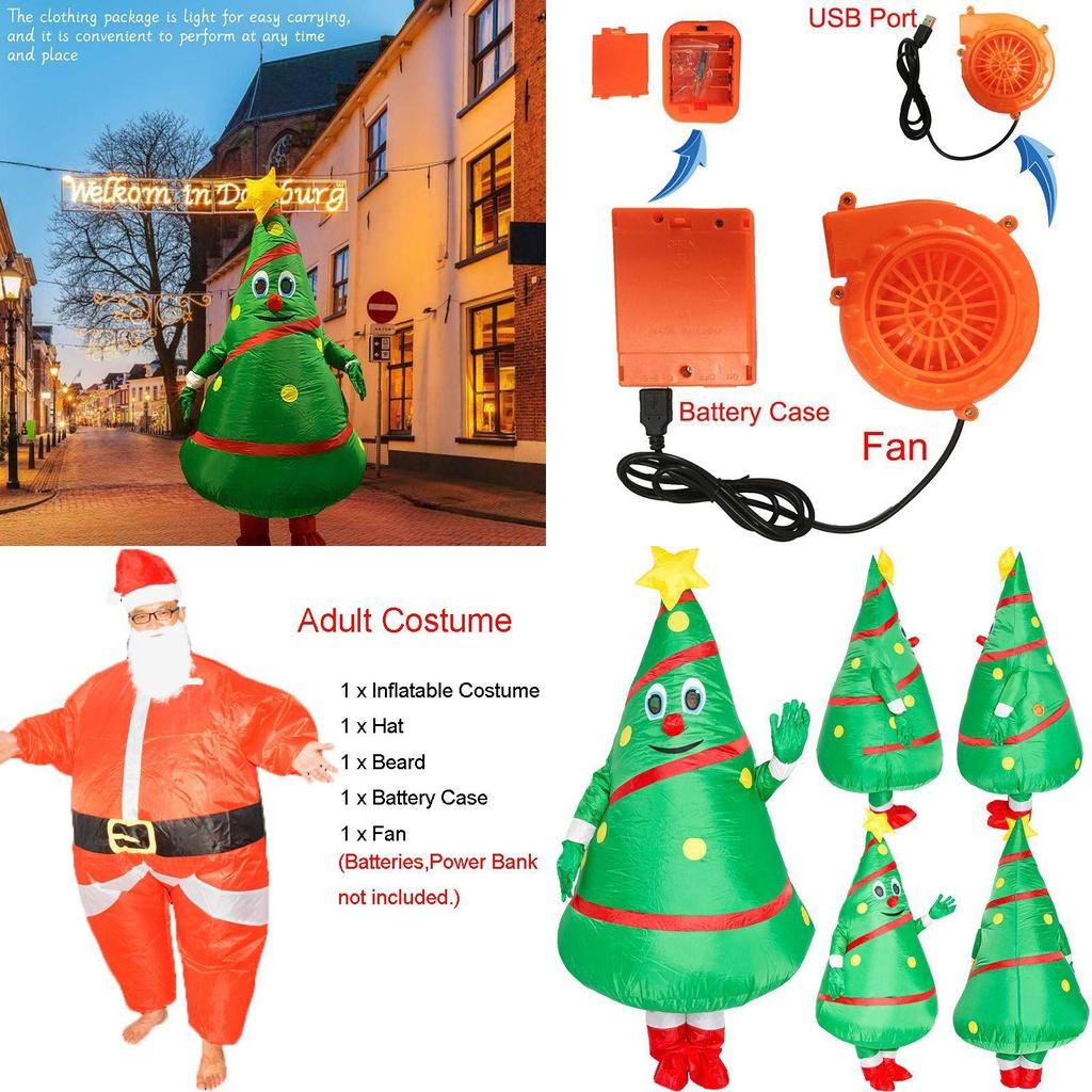 Hilarious Unisex Christmas Adult Inflatable Fancy Dress Costume For Parties And Events
