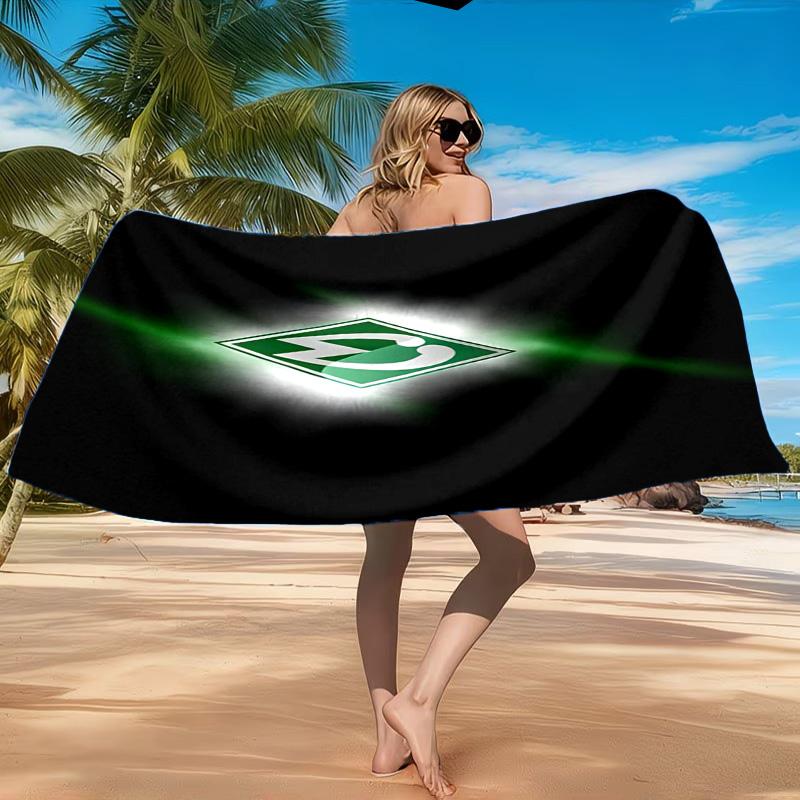 Werder Bremen Fußball Strandtuch, Schnelltrocknend, Pflegeleicht, Geeignet für Fitness und Strandurlaub, Sport-Essential