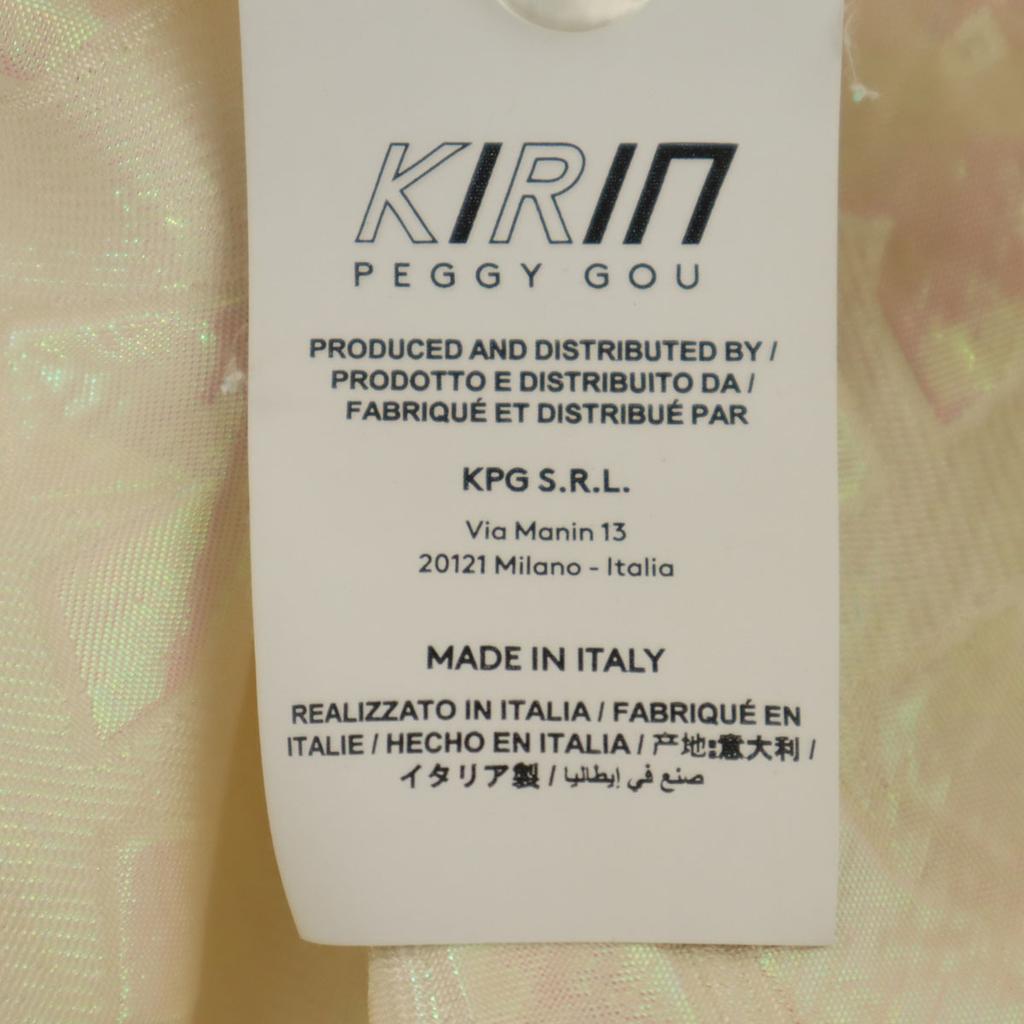 KIRIN PEGGY GOU Made In Italy Logo Overall Pattern Short Sleeve Open Color Shirt Men's Used